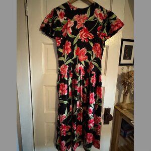 Vintage 100% silk Maggy London dress, size 8